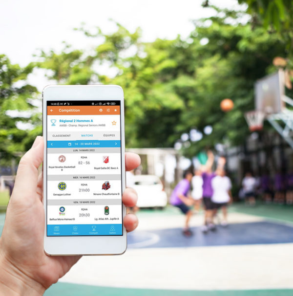 Toutes les informations de vos clubs à portée de main dans l'application mobile de votre fédération.