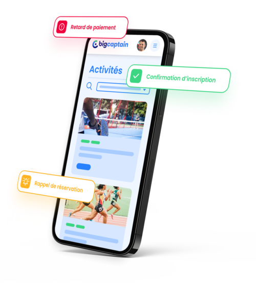 Application mobile pour clubs de sport collectif ou individuel