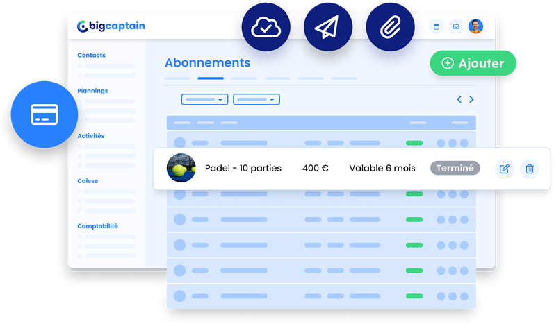 Gestion des adhésions et abonnements avec le logiciel BigCaptain