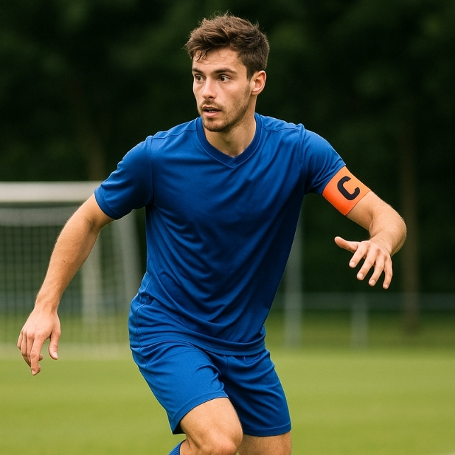 Capitaine d'une équipe masculine de football amateur